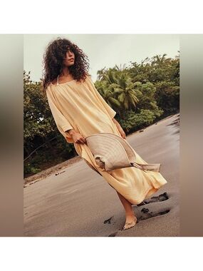 Free people roam more maxi dress in yellow